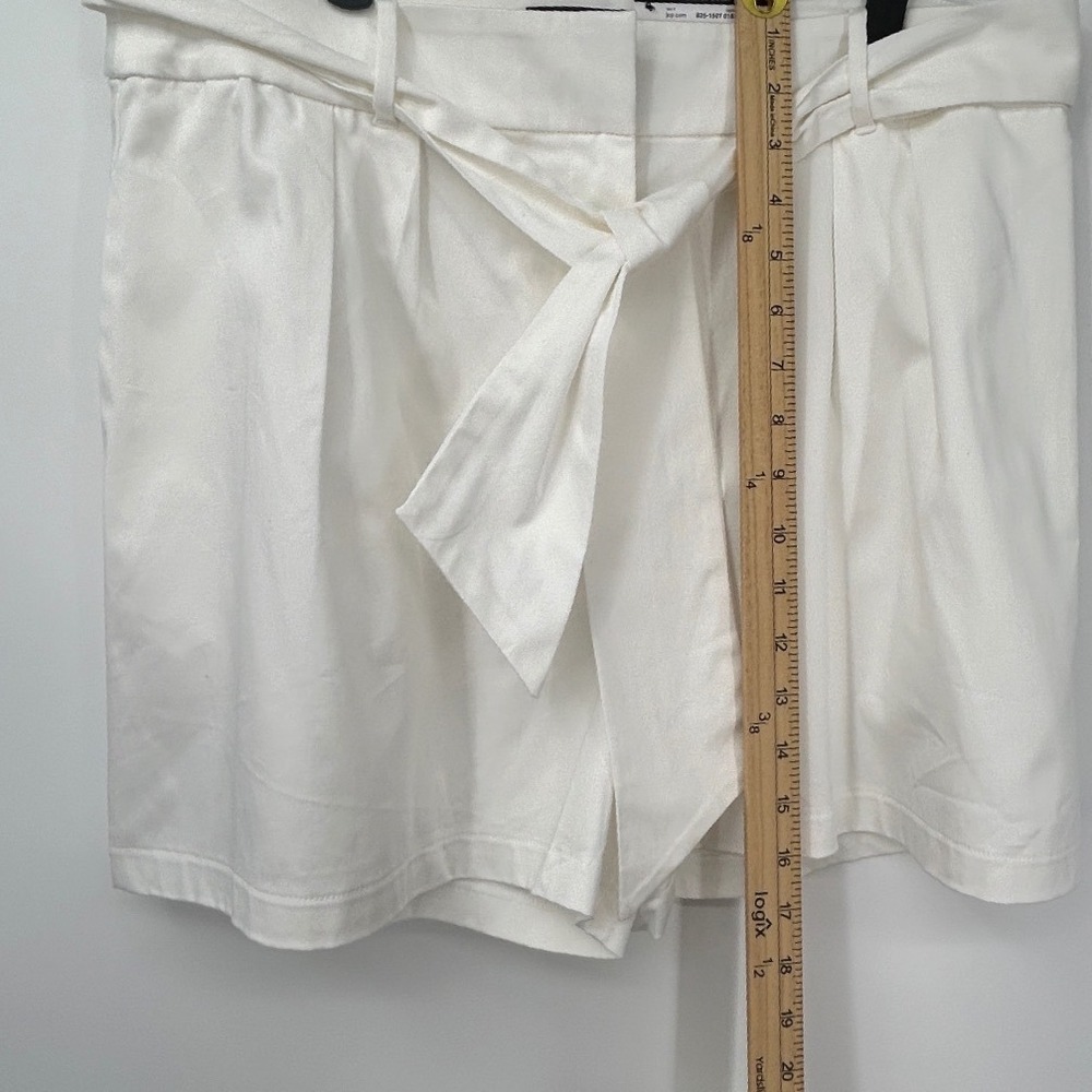 NWT White Tie Waist Paperbag Shorts Size 12 | Summer Resort Coastal - Picture 6 of 7